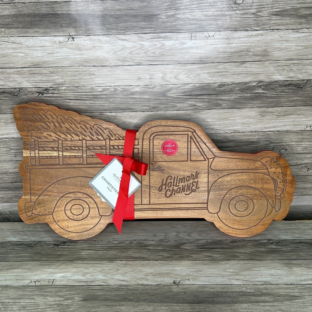 Charcuterie Board Hallmark Channel Christmas Truck‎ Wood New
